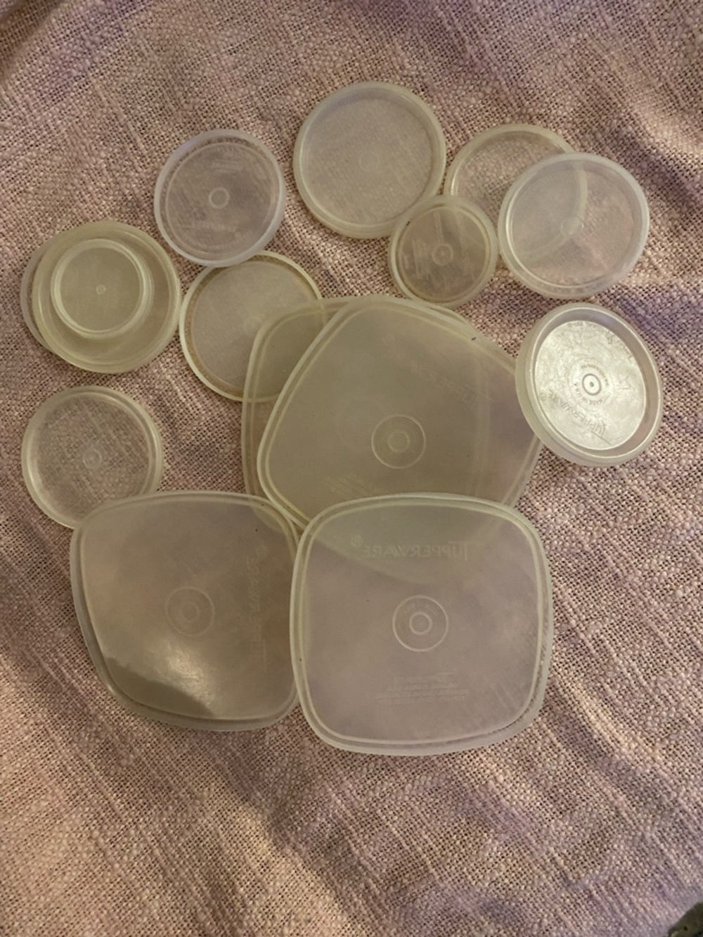 Vintage Tupperware Lids